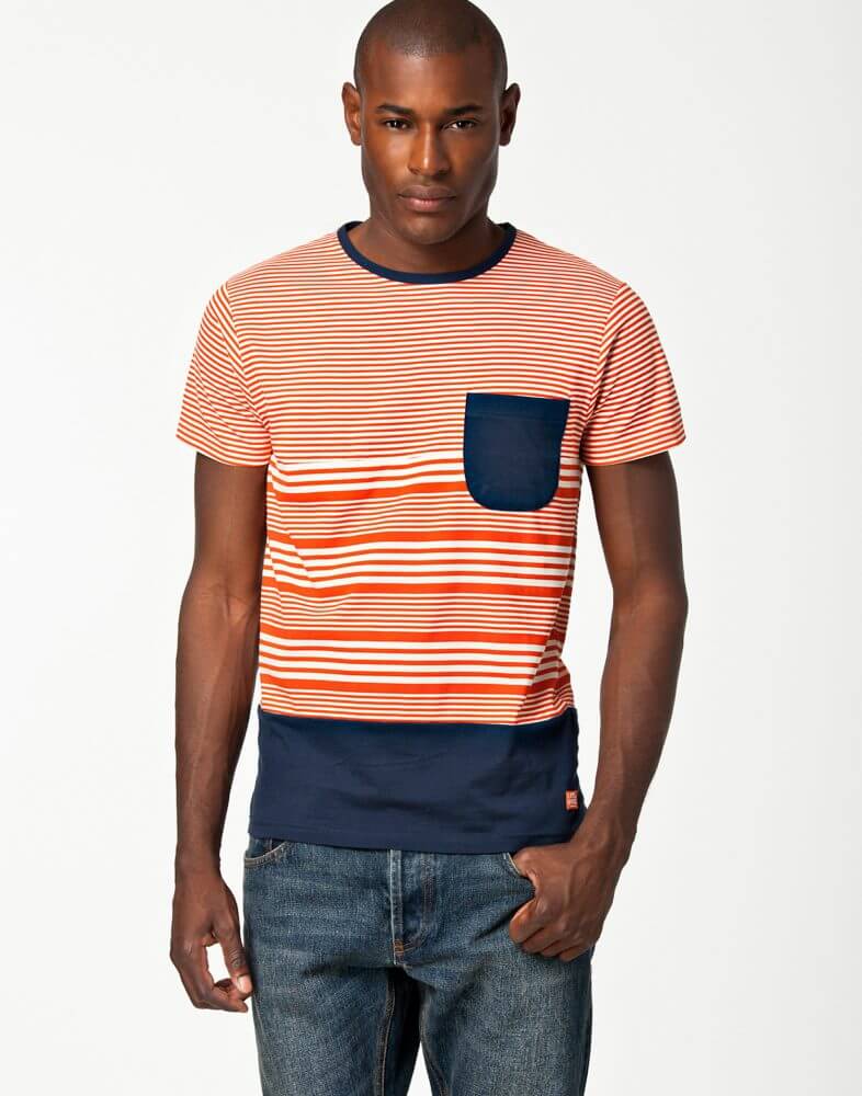 Men's Color-Block Pocket T-Shirt