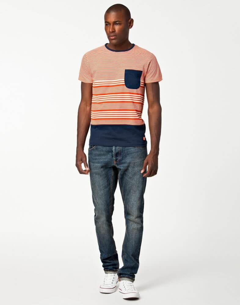 Men's Color-Block Pocket T-Shirt