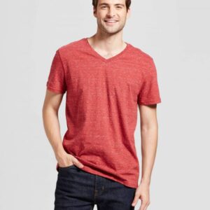 V-neck t-shirt.